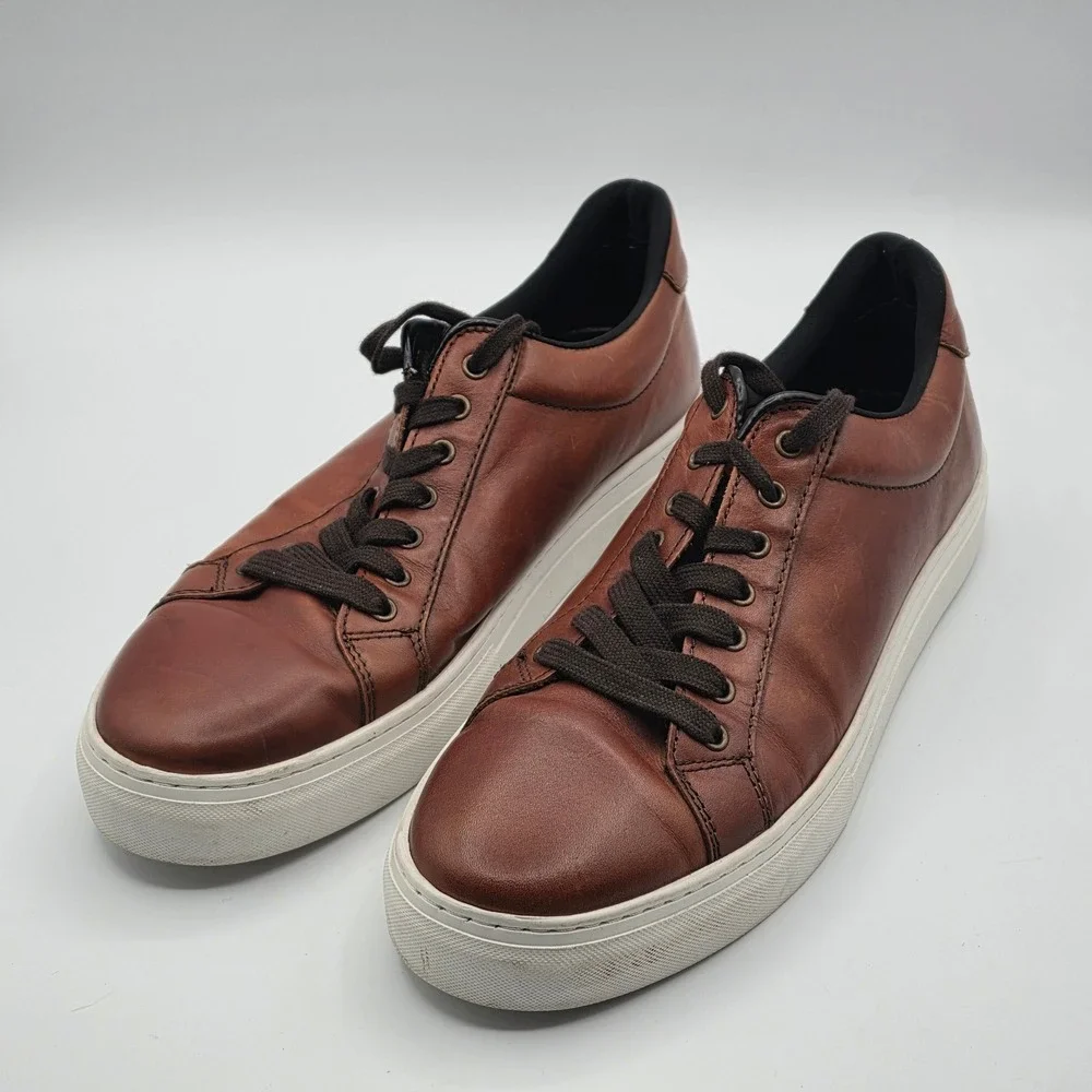 Vagabond Paul Sneakers Mens 11 Brown Excellent Leather Low Top 5383-101-27‎